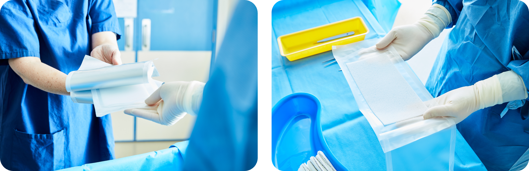 Abertura da embalagem e preparação do NovoSorb® BTM para aplicação